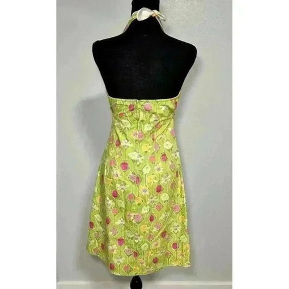 Lilly Pulitzer Vintage Floral Bug Green Mini Dress Size‎ 6 - Picture 5 of 6